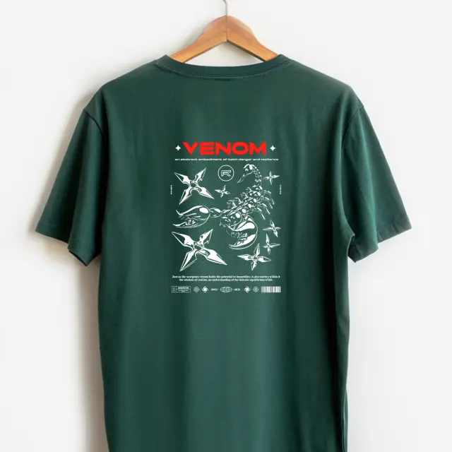 T-shirt Noshame® Army με τύπωμα Venom - 122517 - XXL 2