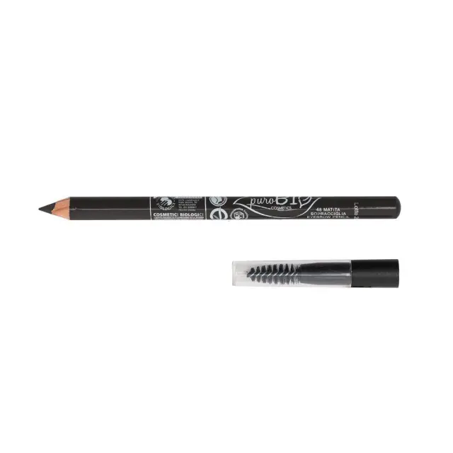 puroBIO Eyebrow Pencil with brush - N.48 Charcoal
