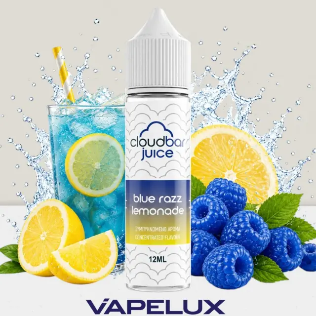 CloudBar Juice Flavor Shots Blue Razz Lemonade 12ml to 60ml