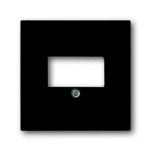 1766-885 Cover Plate TAE 1 gang black matt - 63x63