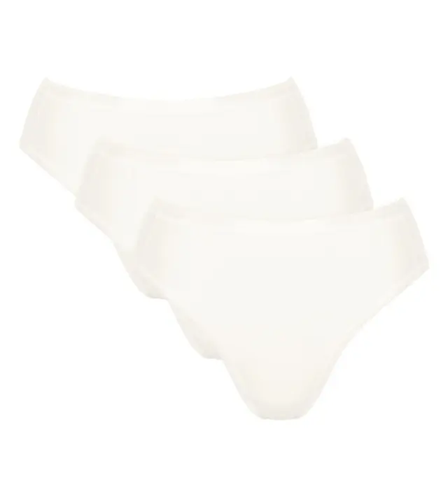 Sloggi Γυναικείο Slip Go Daily Tai - Τριπλό Πακέτο, Χρώμα Silk White 2