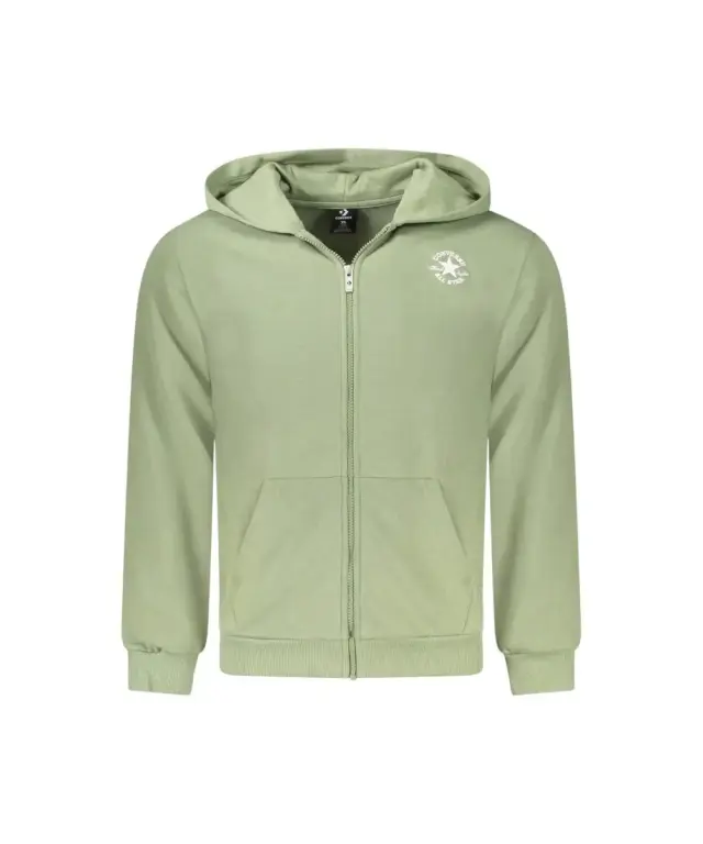 Converse - Παιδικό Φούτερ Long Sleeve Unisex Με Φερμουάρ 9CG706-F4Y Πράσινο - 10-12 ετών