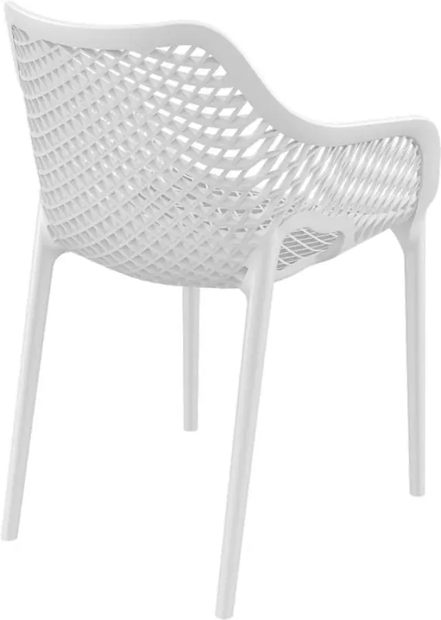 Πολυθρόνα Στοιβαζόμενη AIR Λευκό PP 57x60x81cm 2