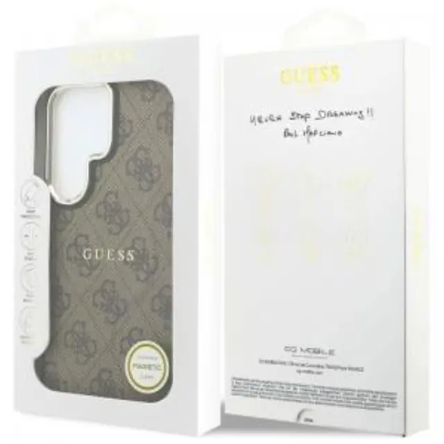 Θήκη PU Guess Samsung Galaxy S26 Ultra 5G Magnetic Hardcase Classic 4G Καφέ N70905 2