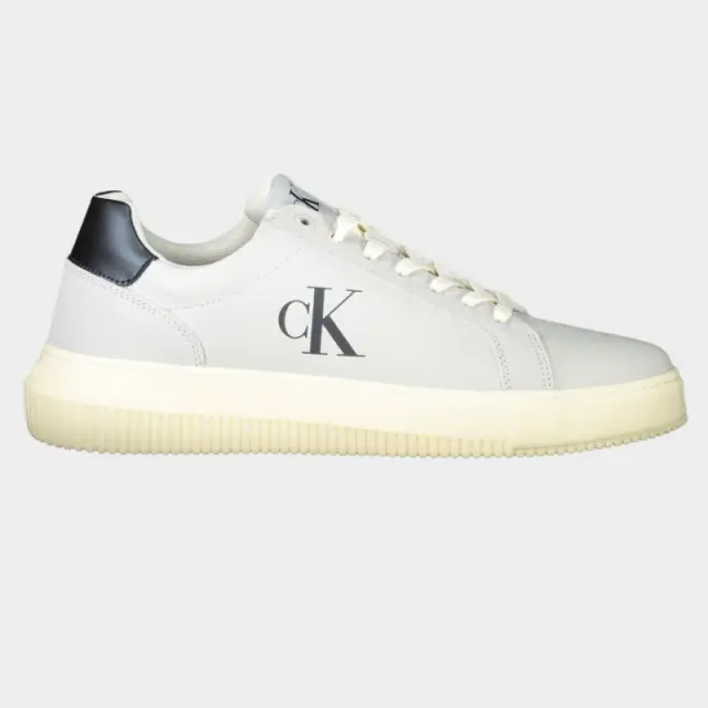 Calvin Klein - Cupsole Mono Lth Ανδρικά Chunky Sneakers YM0YM01123-0IO Γκρι - 44
