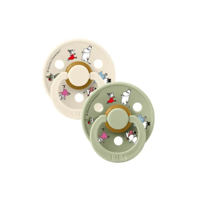 Πιπίλες 2 Τεμαχίων BIBS x Moomins Friends Ivory Sage