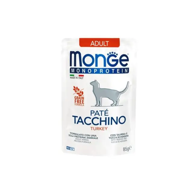 Monge Cat Monoprotein Adult Turkey -85gr