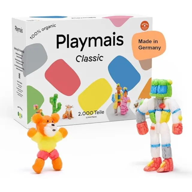 PlayMais Classic Σφουγγαράκια από Καλαμπόκι 2.000τεμ για αυτοσχεδιασμό (3+ ετών) 160958