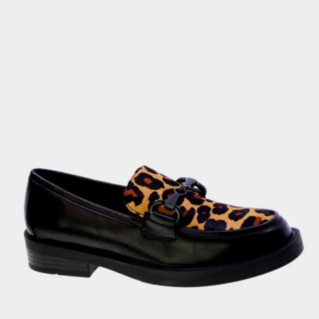 Loafer Μοκασίνια Francesco Milano F20-03A-NE-LE Λεοπάρ - 36