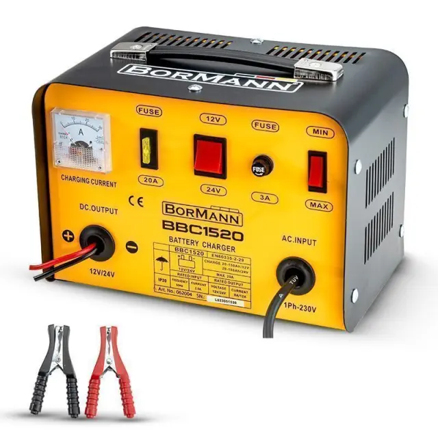BORMANN BBC1520 - BORMANN BBC1520 Φορτιστής Μπαταριών 12/24V, Max 20A (062004) 2