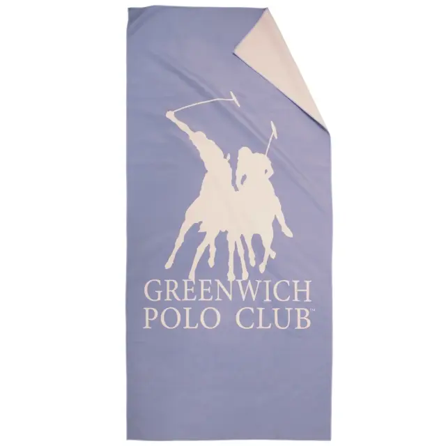 Πετσέτα Θαλάσσης 80x170 Greenwich Polo Club Micro Prints 5215 Lilac-Nude 100% Microfiber