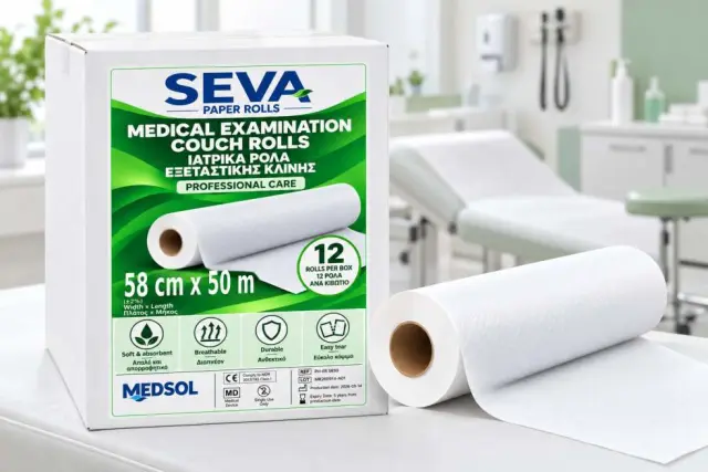 SEVA Ιατρικό Ρολό Χαρτί 58 cm × 50 m
