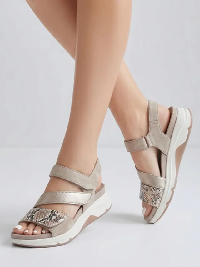 Gabor Πέδιλα Γυναικείο δέρμα Nubuck/δέρμα Μπεζ GAB/26887 63-PUDER 2
