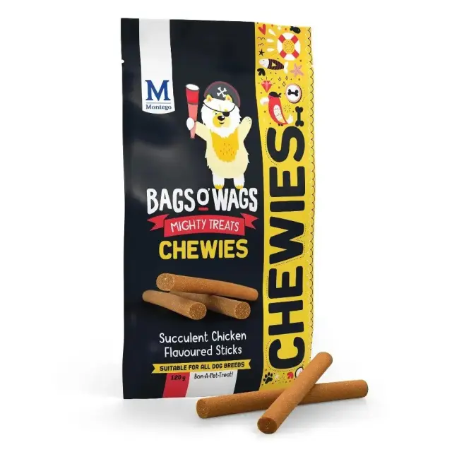 Montego Bags O’ Wags Chewies Chicken Sticks 120gr