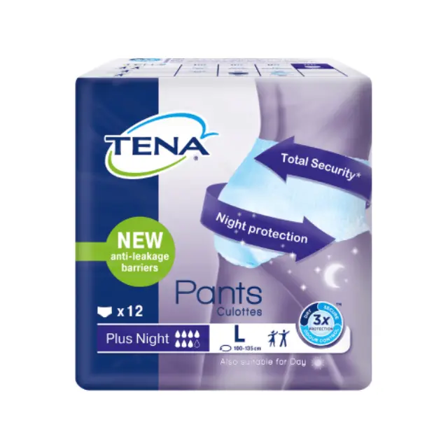 Tena Pants Plus Night Large 12 τεμαχίων Πάνα βρακάκι ακράτειας