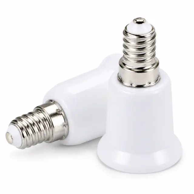 Lamp Holder Adapter E14-E27 White