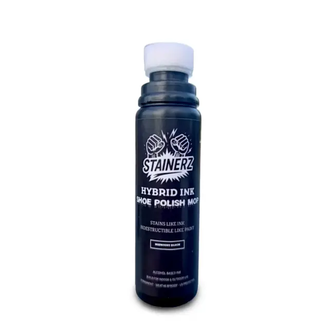 Stainerz Hybrid Ink Shoe Polish Mop 26mm Midnight Black
