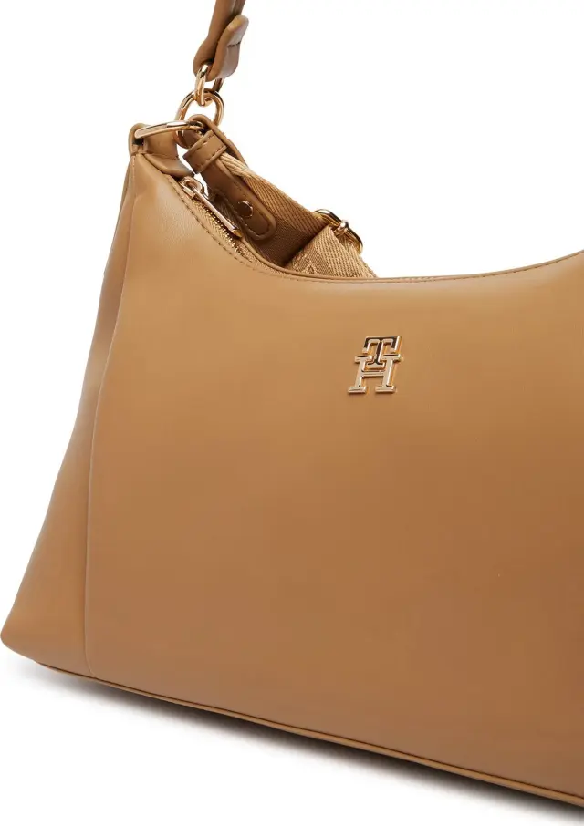Tommy Hilfiger Γυναικεία Μεσαία Τσάντα Ώμου ΤΗ Essential Safari RBC Καφέ 2