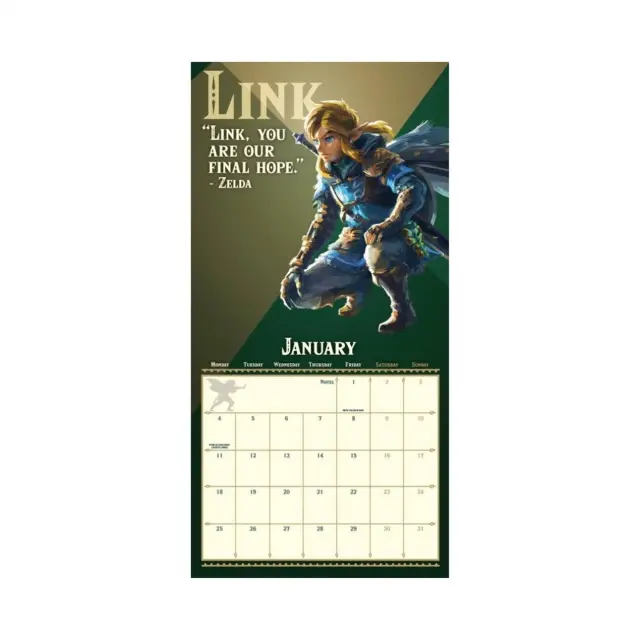HMEΡΟΛΟΓΙΟ ΤΟΙΧΟΥ THE LEGEND OF ZELDA 2027 30X30 CALENDAR DAN2729827 3