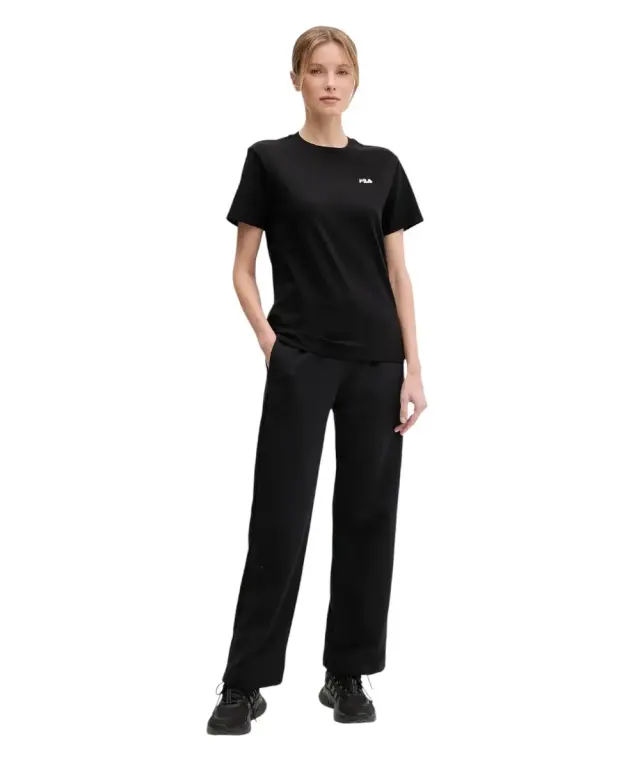 Fila - Γυναικείο Αθλητικό Κοντομάνικο T-shirt Lignano FAW1053-80010 Μαύρο 2