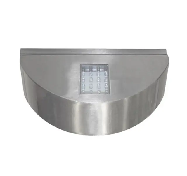 LED ΦΩΤ.ΜΟΝΟ ΗΜΙΚΥΚΛIO ΕΠΙΤΟΙΧΟ ΑΛΟΥΜΙΝΙΟΥ 1.6W ΜΠΛΕ ΣΑΤΙΝ