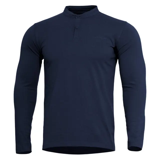 Pentagon Romeo 2.0 Henley Shirt-Μπλούζα για Τακτική -Καθημερινή Χρήση - 05MB-Midnight Blue-Σκούρο Μπλε