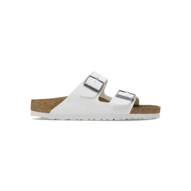 Birkenstock Πέδιλα Unisex Birko-Flor(ανθεκτικό υλικό της Birkenstock-επιτρέπει την επαφή με το νερό) Άσπρο BIR/ARIZONA 552681 WHITE R - 43
