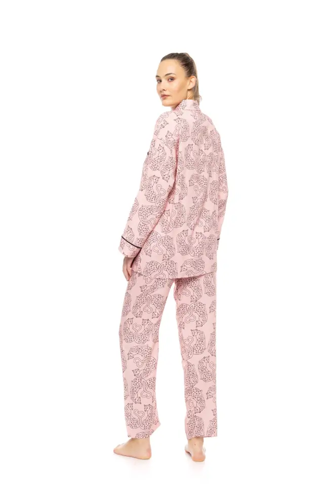 W1802 - Type - PYJAMA BUTTONED ROSE LEOPARD 2