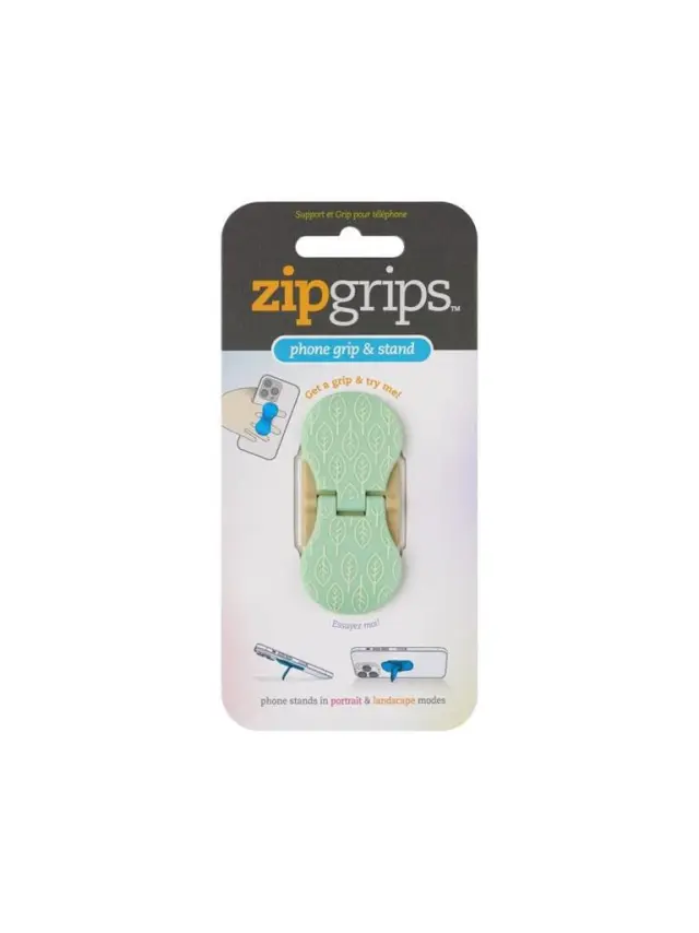 Thinking Gifts Βάση Και Holder ZipGrip Για Κινητό Green Flowers/ 5060058362029 (THINKINGGIFTS)