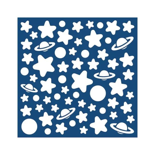 Φωσφορίζοντα Αυτοκόλλητα Τοίχου Ango White Stars Medium 79223 3