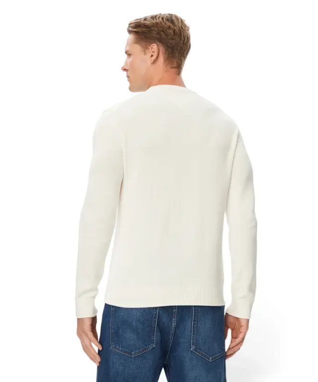 Tommy Hilfiger - Ανδρικό Πουλόβερ Essential Slim Fit DM0DM21787-YBH Κρεμ 2