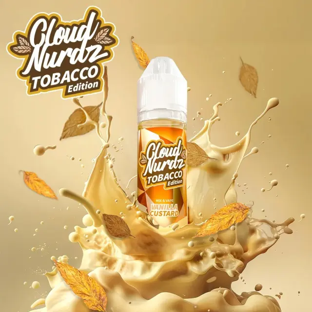 Cloud Nurdz Vanilla Custard Tobacco 20ml/60ml