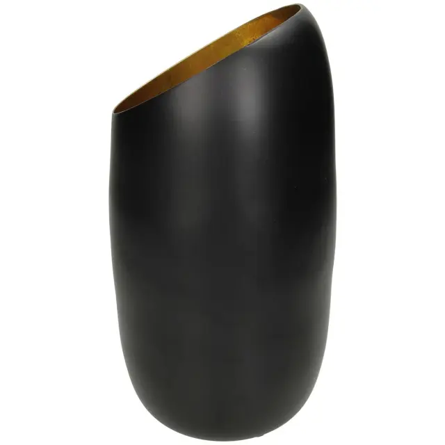 Κηροπήγιο Μαύρο Αλουμίνιο 13.5x13.5x20cm 2