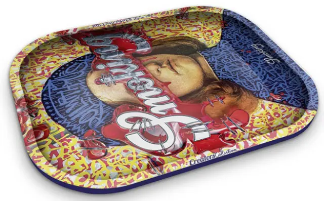 Smoking Rolling Tray Δίσκος Large - Potrait Fans (34x28cm)