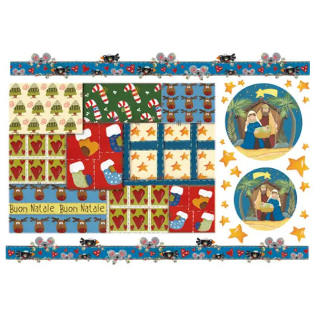 Ριζόχαρτο Stamperia - Country Xmas - 48x33cm