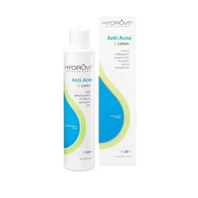 Hydrovit | Anti-Acne Lotion | Λοσιόν κατά της Λιπαρότητας για Δέρμα με Τάση Ακμής | 200ml 2