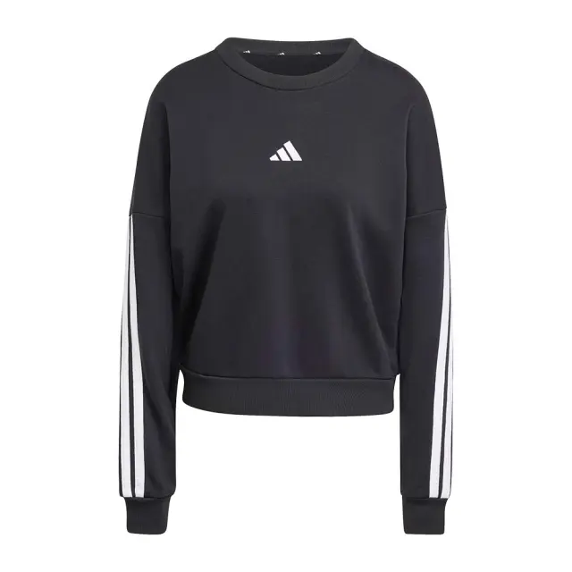 adidas Sportswear Women's 3Stripes French Terry Sweatshirt Μαύρο JE0016 (adidas Sportswear)