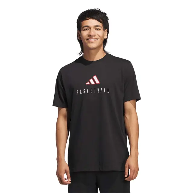 adidas Performance Men's Basketball Logo T-Shirt Μαύρο JI9031 (adidas Performance)