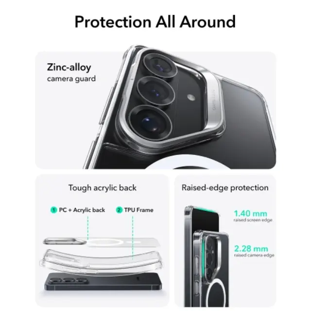 ESR Θήκη Κινητού Galaxy S26 Classic Hybrid Kickstand Magsafe Clear 2