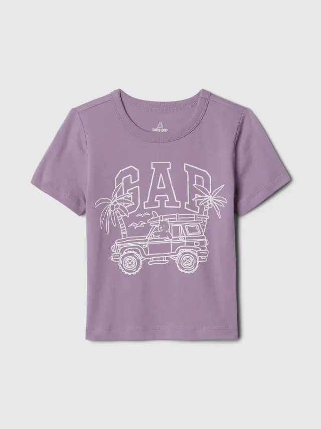 babyGap Mix and Match Graphic Μπλούζα purple