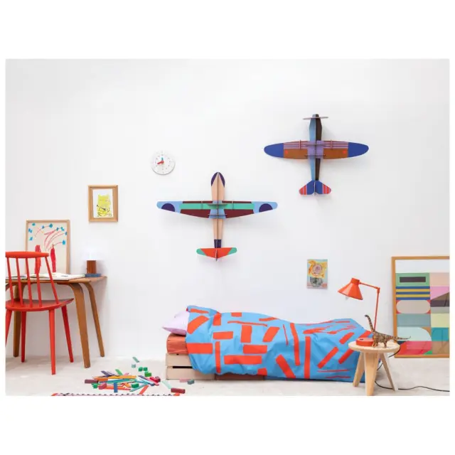 studio ROOF 3D Διακοσμητικό αεροπλανάκι τοίχου: Propeller Plane Deluxe 3