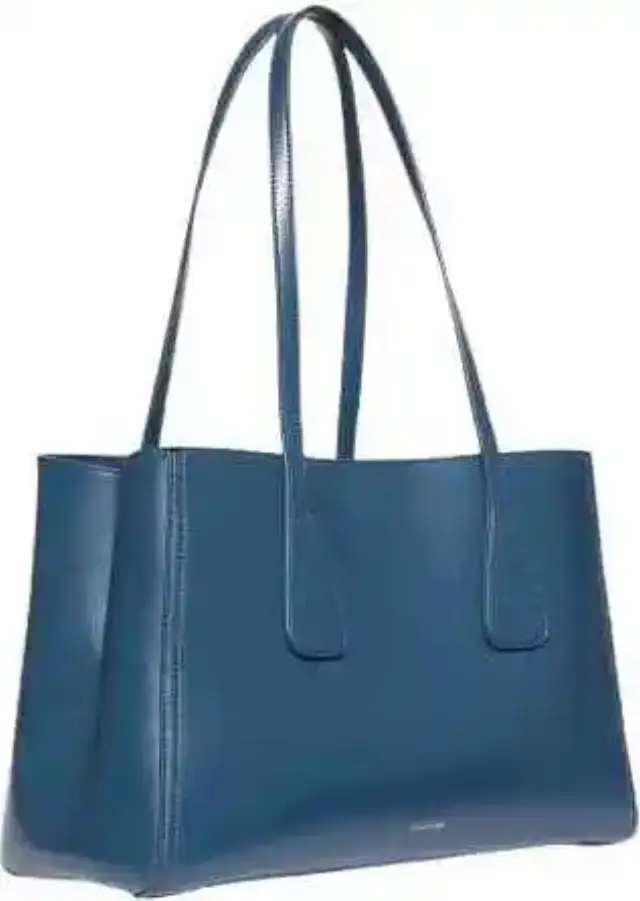 Calvin Klein Γυναικεία Μεσαία Τσάντα Tote Monogram Work Matte Blue 2