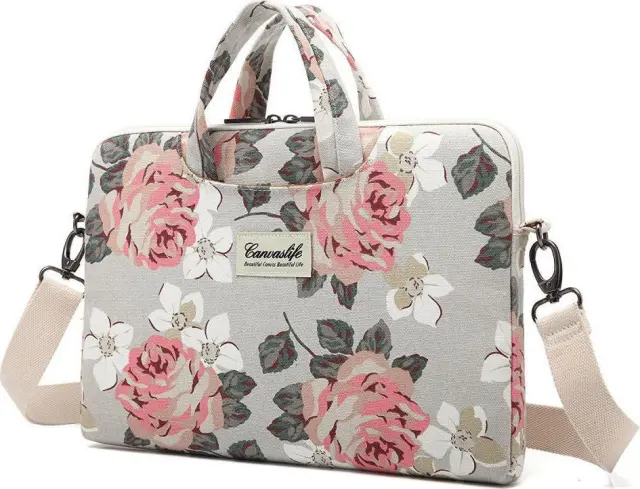 Canvaslife® Sleeve για Laptop/ Macbook Pro 15"- White Rose