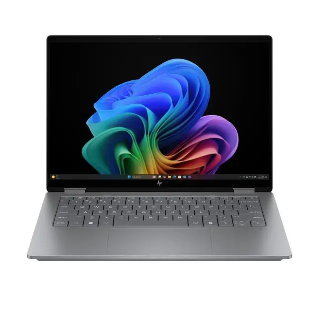 HP OmniBook X Flip Next Gen AI 14-fk0020nw Copilot+ PC 2-in-1 14", AMD Ryzen AI 5 340, 2K touchscreen, 16 GB LPDDR5x-SDRAM, 512 GB SSD, Wi-Fi 7 (802.11be), Windows 11 Home, silver