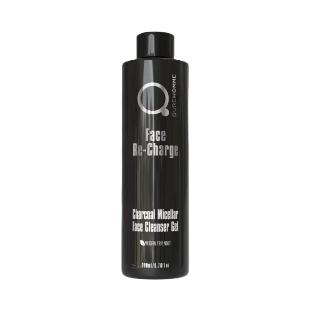 Charcoal Micellar Face Cleanser Gel 200ml - Face Re-Charge - Τζελ Καθαρισμού Προσώπου με Ενεργό Άνθρακα