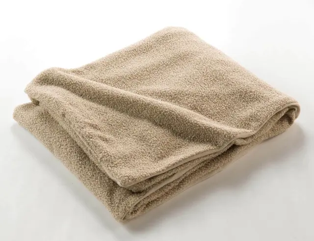 Κουβέρτα Wooly Douceur d'intérieur με επένδυση fleece και διαστάσεις 180x220cm - Beige 1612413 3