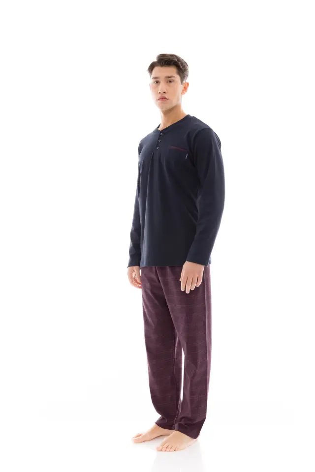 W-M681 - Type - PYJAMA BORDO PLAID 2