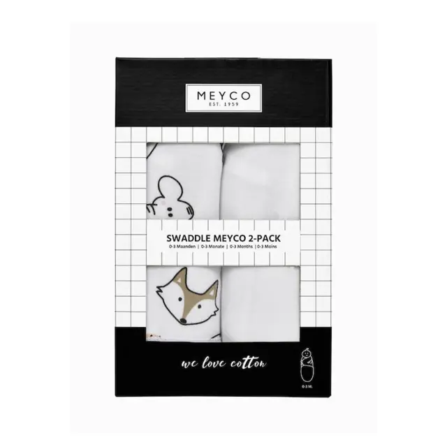 Meyco Swaddle Moon - Indigo - 0-3 Months 4054703201505 2