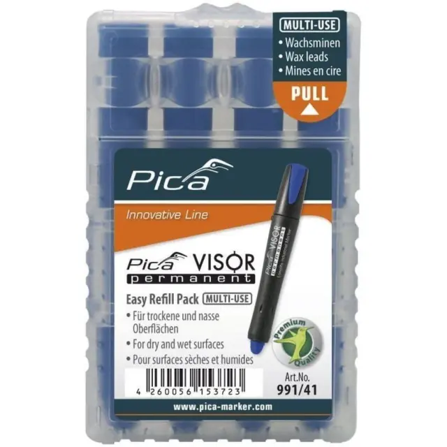 Pica 991/41 - Visor Ανταλλακτικό Μελάνι για Μαρκαδόρο σε Μπλε χρώμα 4τμχ