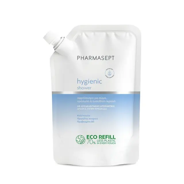 Pharmasept | Hygienic Shower Refill Aνταλλακτικό Αφρόλουτρο για Σώμα, Πρόσωπο & Ευαίσθητη Περιοχή | 900ml